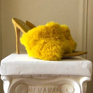 Ego faux fur heels